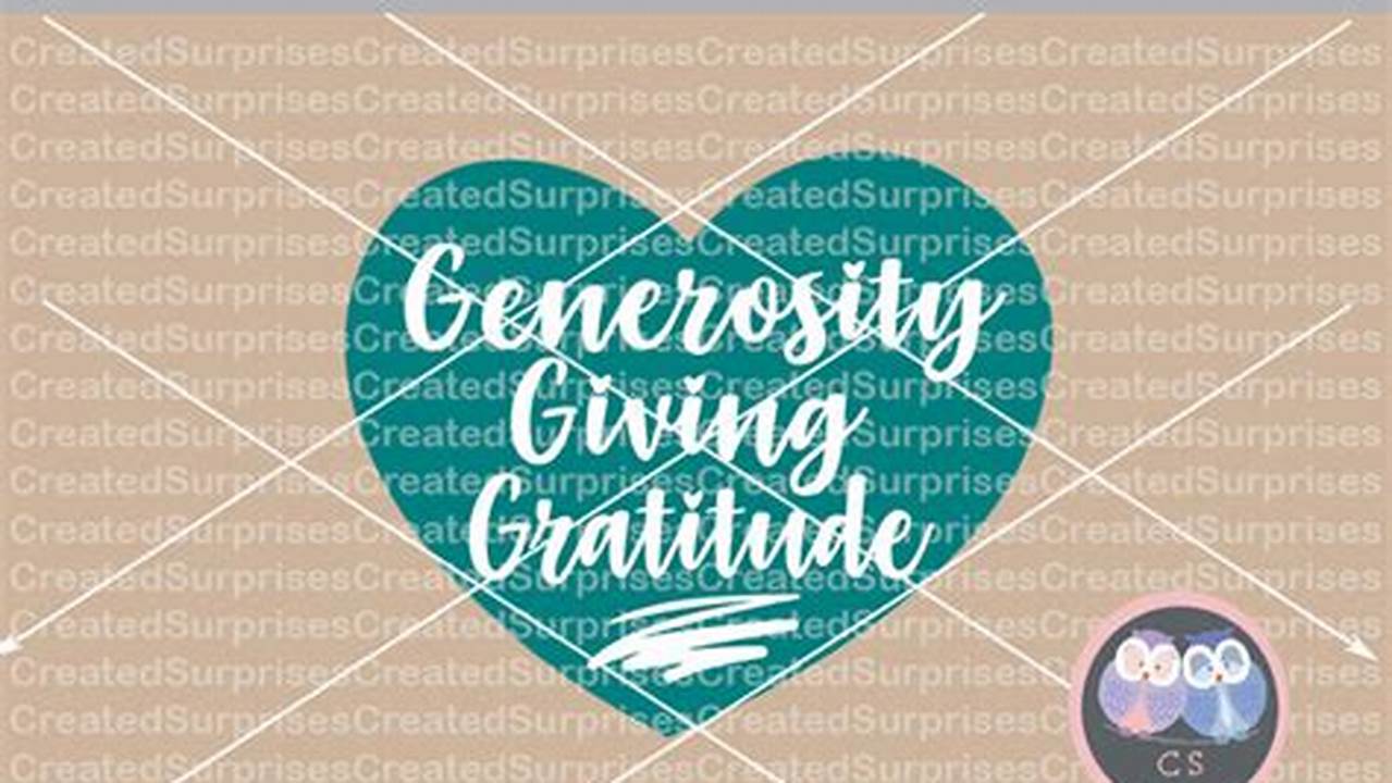 Giving And Generosity, Free SVG Cut Files