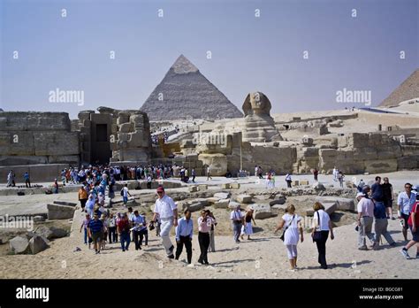 Giza Pyramids Crowds