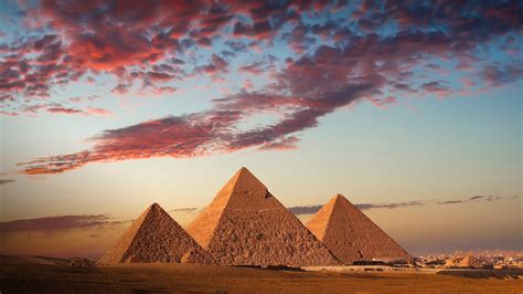 Giza Pyramids Sunset
