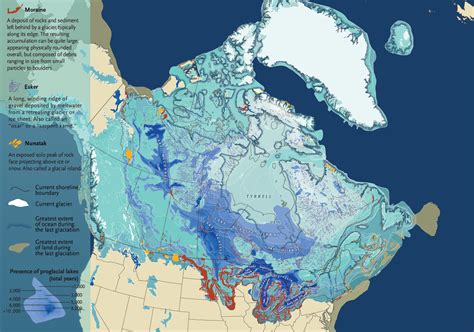 Glaciers In North America Map