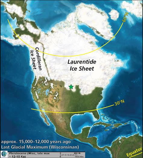 Glaciers In North America Map