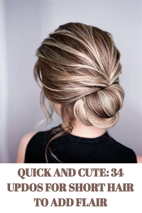 Glamorous Updos for Short Hair