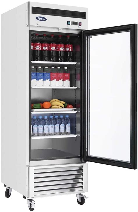 D28ARGS1 Top Mount Single Glass Door Commercial Reachin Refrigerator