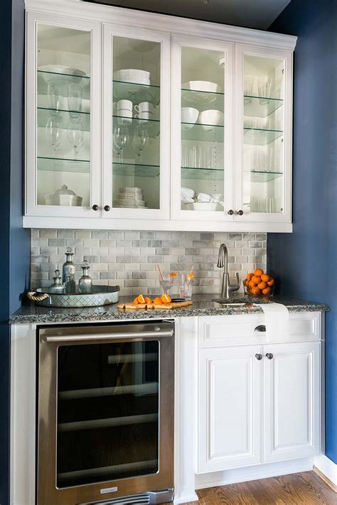 White Glass Front Kitchen 28 Kitchen Ideas With Glass Doors For A Sparkling