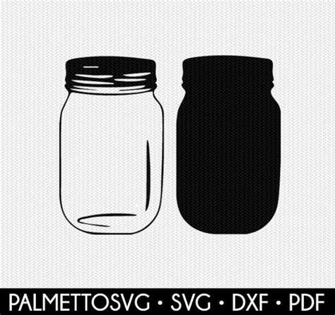 Download Glass Mason Jar DXF Files