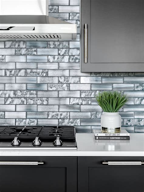 Glass Subway Tile Backsplash