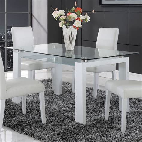 Winado 5 Piece Round Dining Table Set, Modern Kitchen Table and Chairs for 4 Person,Dining Room
