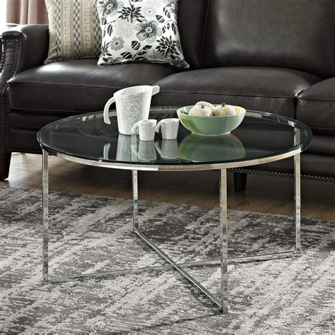 Glass Top Coffee Tables With Metal Base