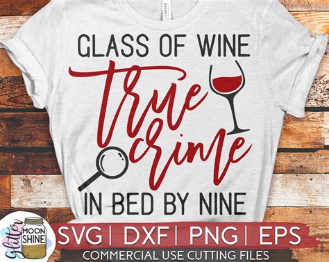 Download Glass of Wine True Crime in Bed... Files DXF Files
