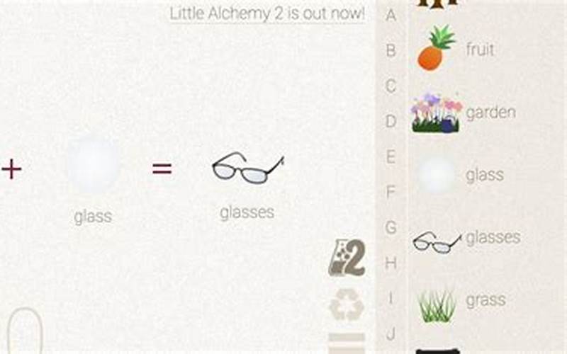 Glasses In Little Alchemy