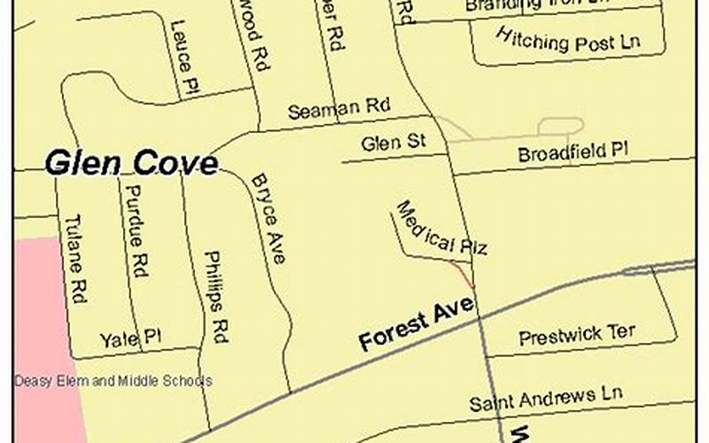 Glen Cove Road Map