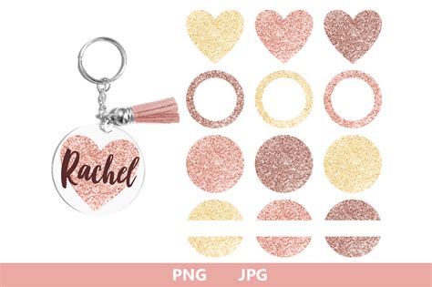 Download Glitter Keychain Key Ring Pattern Creativefabrica DXF Files