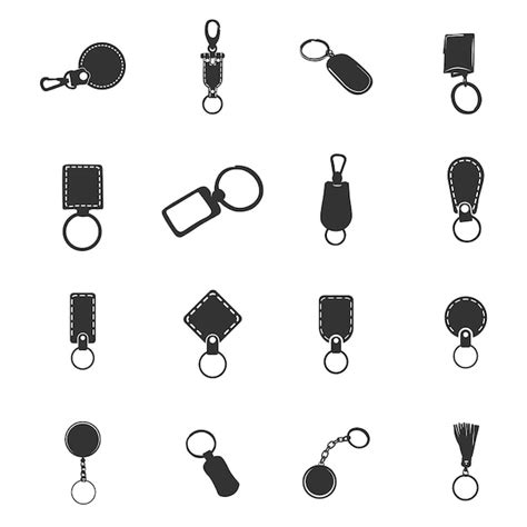 Download Glitter Keychain Key Ring Pattern Silhouette Free PSD Mockups