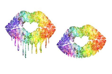 Download Glitter LGBT Pride Sublimation Lips DXF Files