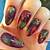 Glittering Leaves: Sparkly Nail Designs for Fall 2023