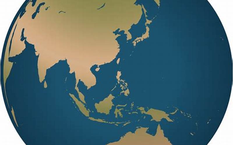 Globe Showing Asia And Australia