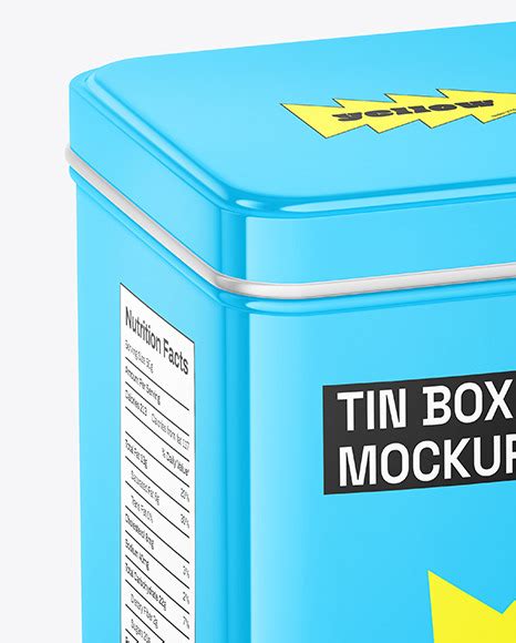 Download Glossy Tin Box Mockup DXF Files
