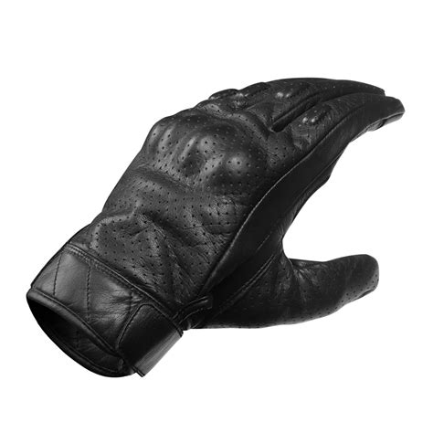 Glove Materials Vance VL412 Mens Premium Leather Perforated Cruiser Gloves