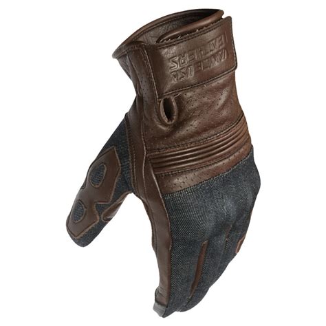 Glove Selection Guide Vance VL480Br Denim and Leather Motorcycle Gloves