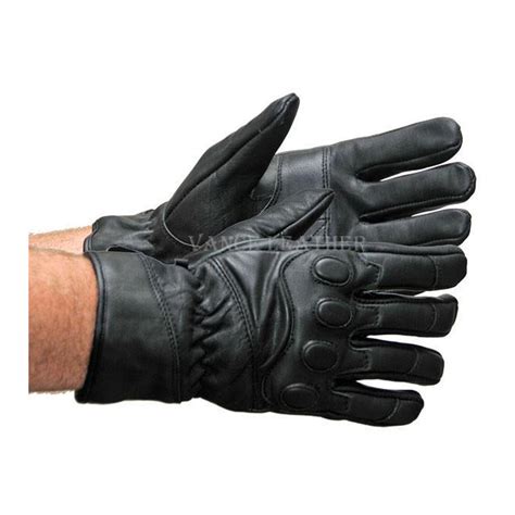 Glove Sizing and Fit Vance VL423 Mens Black Padded Knuckle Insulated Leather Driving Gloves