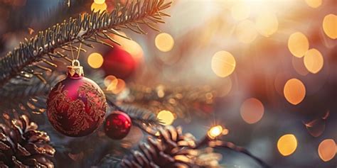 Glowing Christmas Background