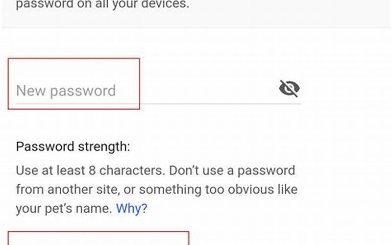 Gmail Change Password Devices
