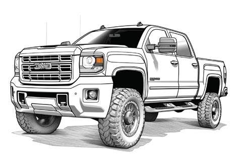 Gmc Sierra Coloring Pages