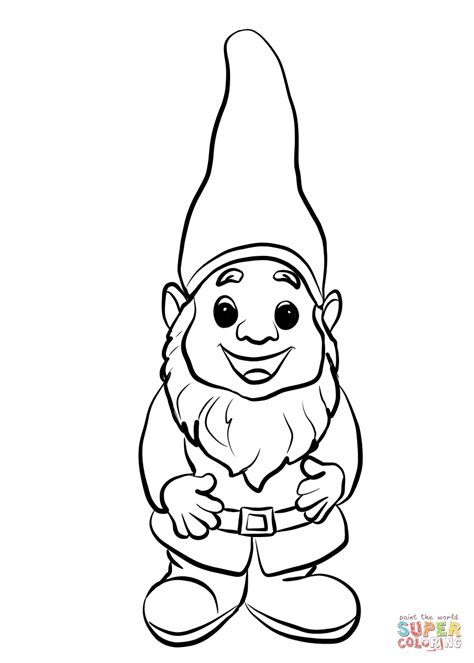 Gnome Coloring Pages Printable