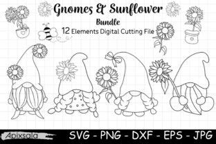 Download Gnome Sunflower SVG Cut Files-digi Stamp Files