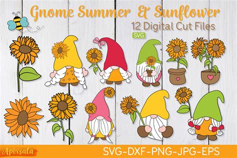 Download Gnome with Sunflower Files