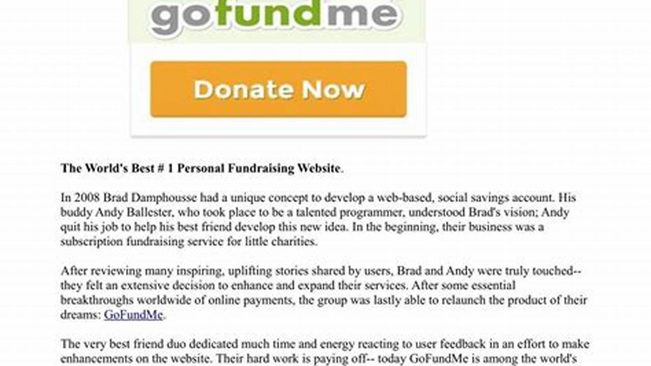 Go Fund Me Update 2025