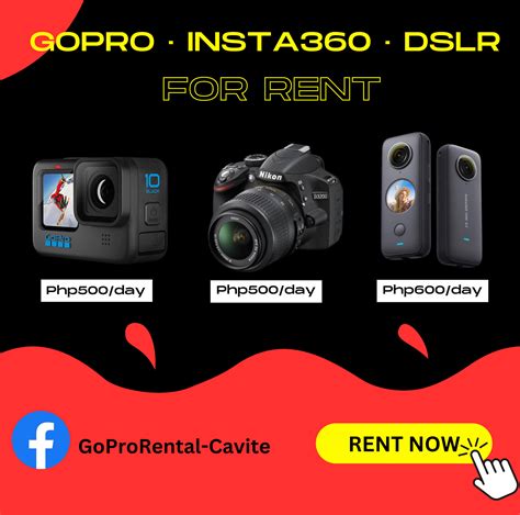 GoPro rental pricing