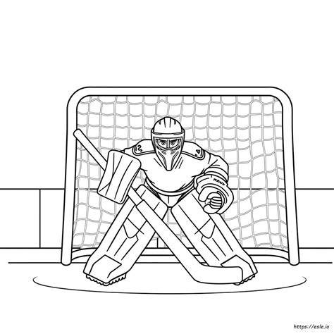 Goalie Coloring Pages