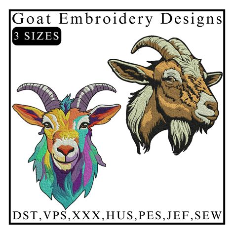 Goat Embroidery Patterns