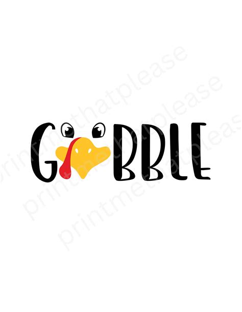 93+ Gobble SVG Free, Gobble gobble (115089). Gobble wobble