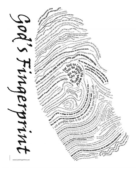 God's Fingerprint Printable
