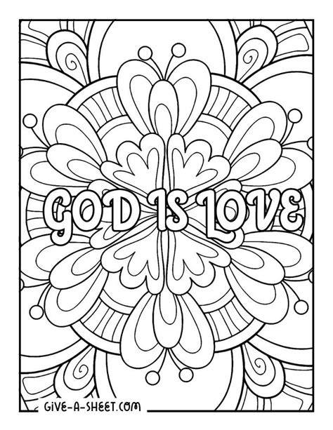 God Is Love Coloring Pages