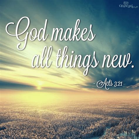 God makes everything new