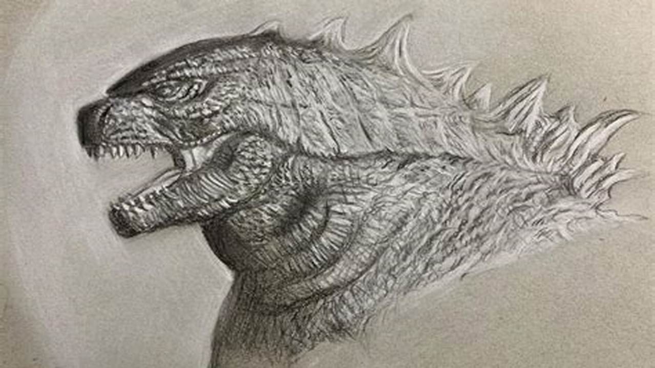 Godzilla 2024 Drawing Realistic