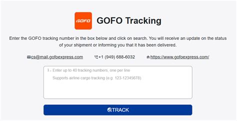 Gofo Express Tracking Usa