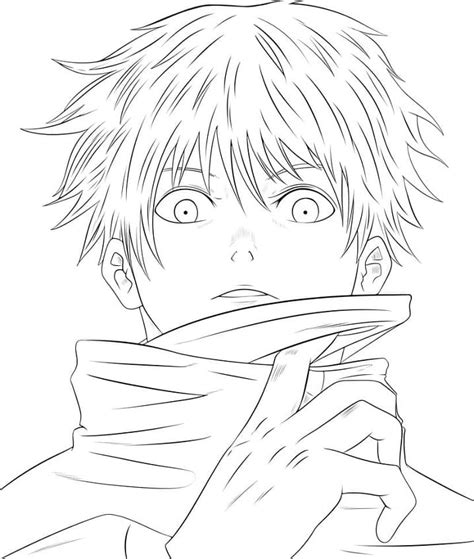 Gojo Coloring Page