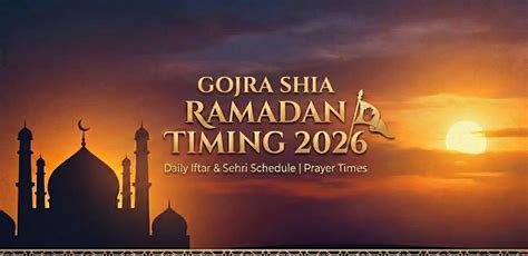 Gojra Ramadan Calendar