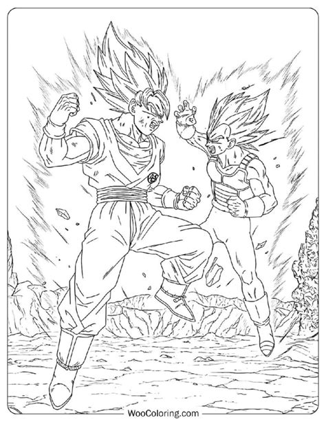 Goku And Vegeta Coloring Pages
