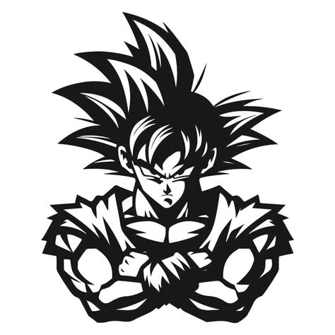Unleash the Power of Anime with a Free Goku SVG Design!