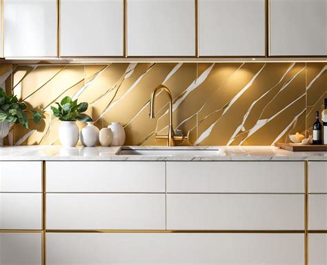 Gold Backsplash Tile