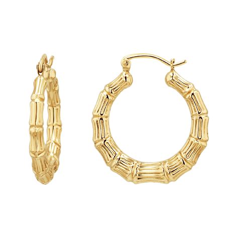 Gold Bamboo Earring