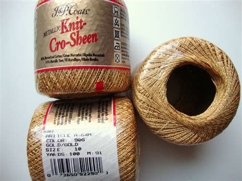 Gold Crochet Thread
