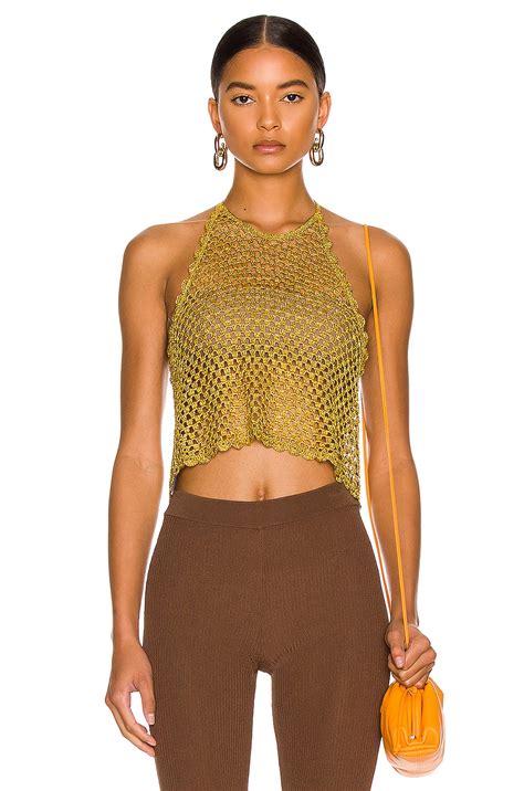 Gold Crochet Top