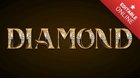Sparkle up Your Design: Create Stunning Typography with Gold Diamond Font Generator