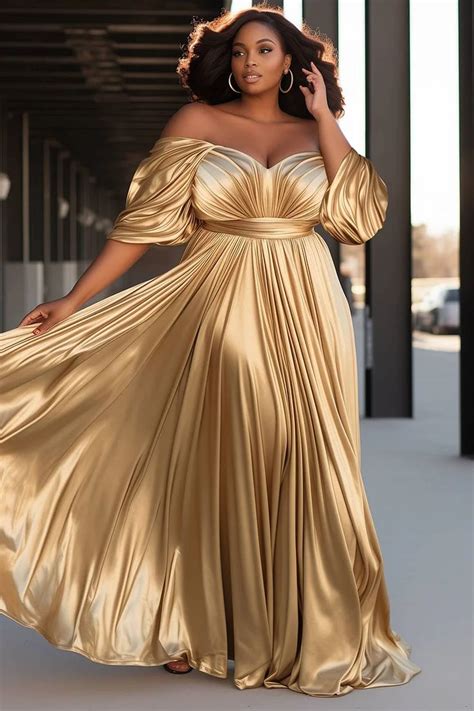 Gold Formal Dresses Plus Size